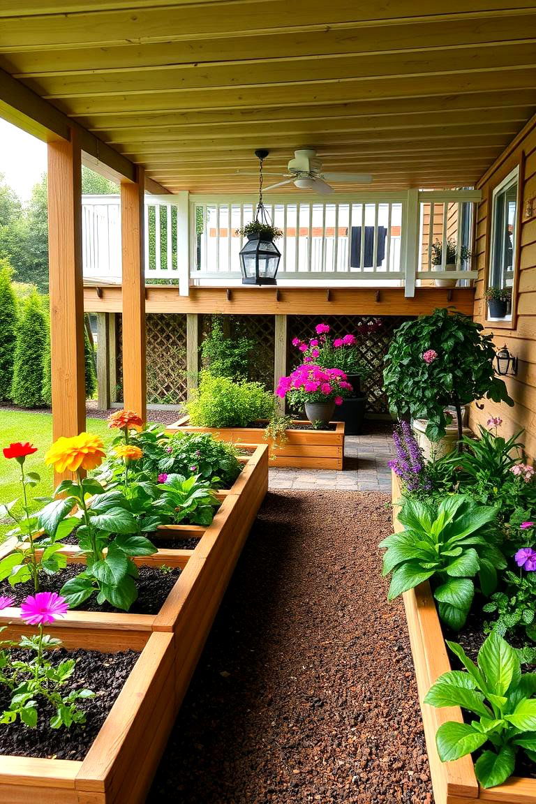 Utilizing Raised Garden Beds - 25 Under Deck Landscaping Ideas