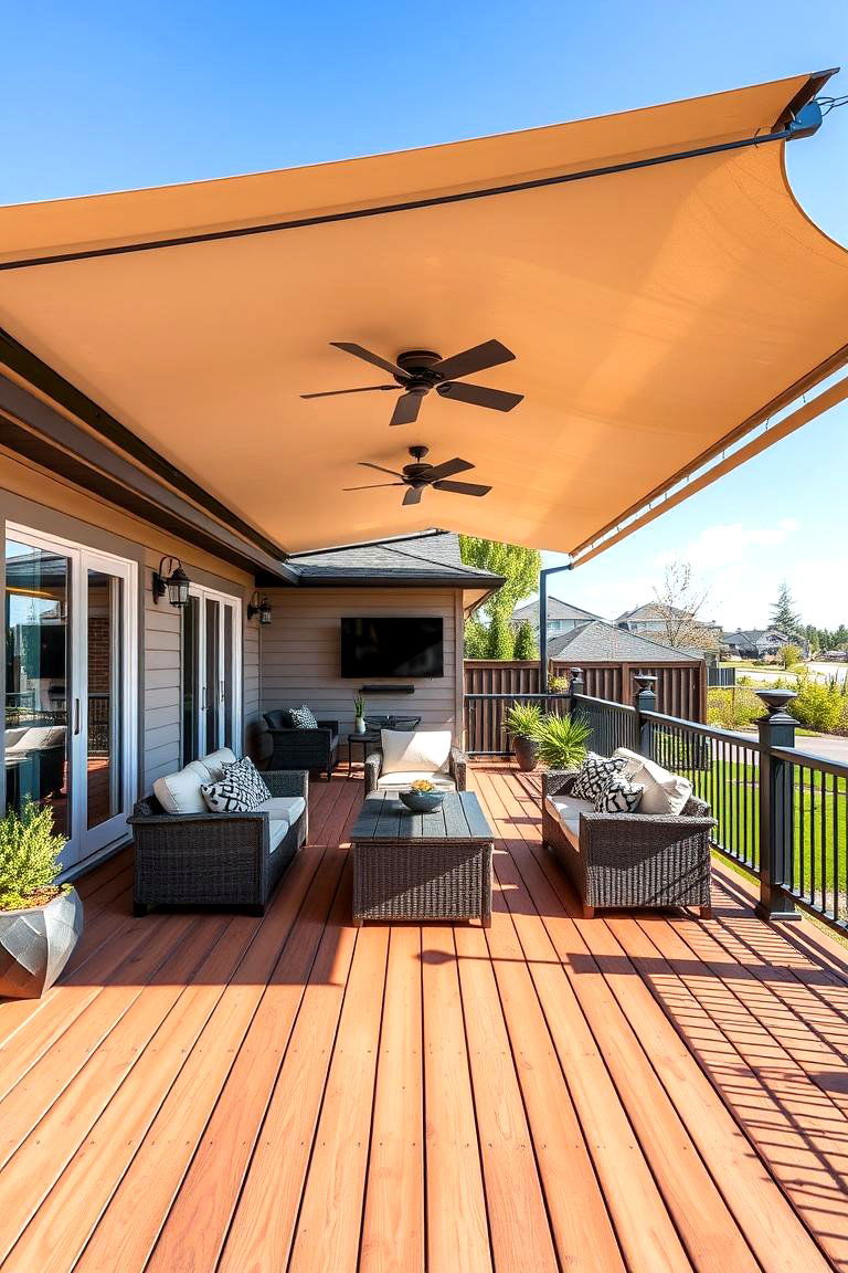 Utilizing Smart Technology for Deck Enhancements - 25 Large Deck Ideas