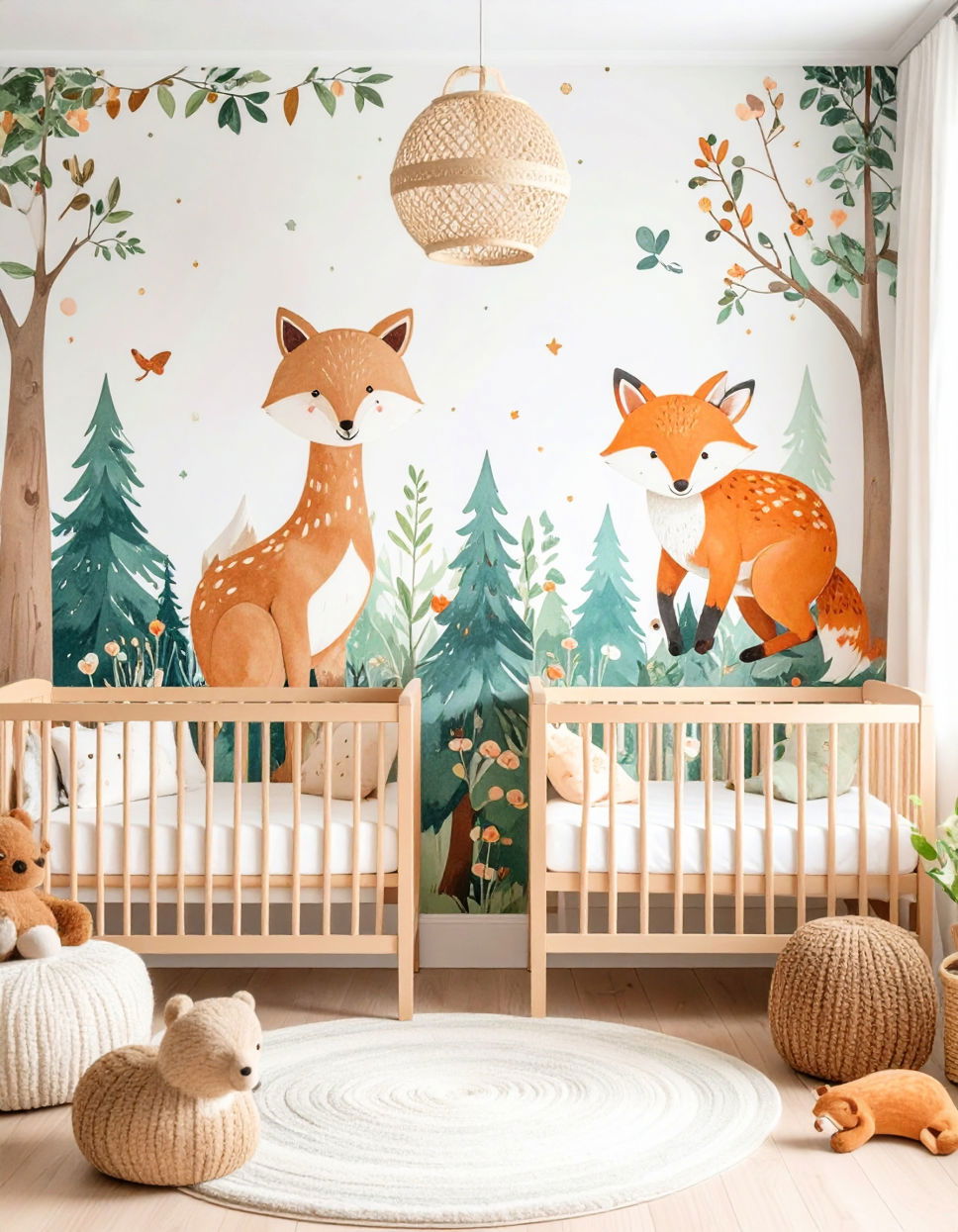 Utilizing Themed Decor with a Twist Twin Nursery Ideas