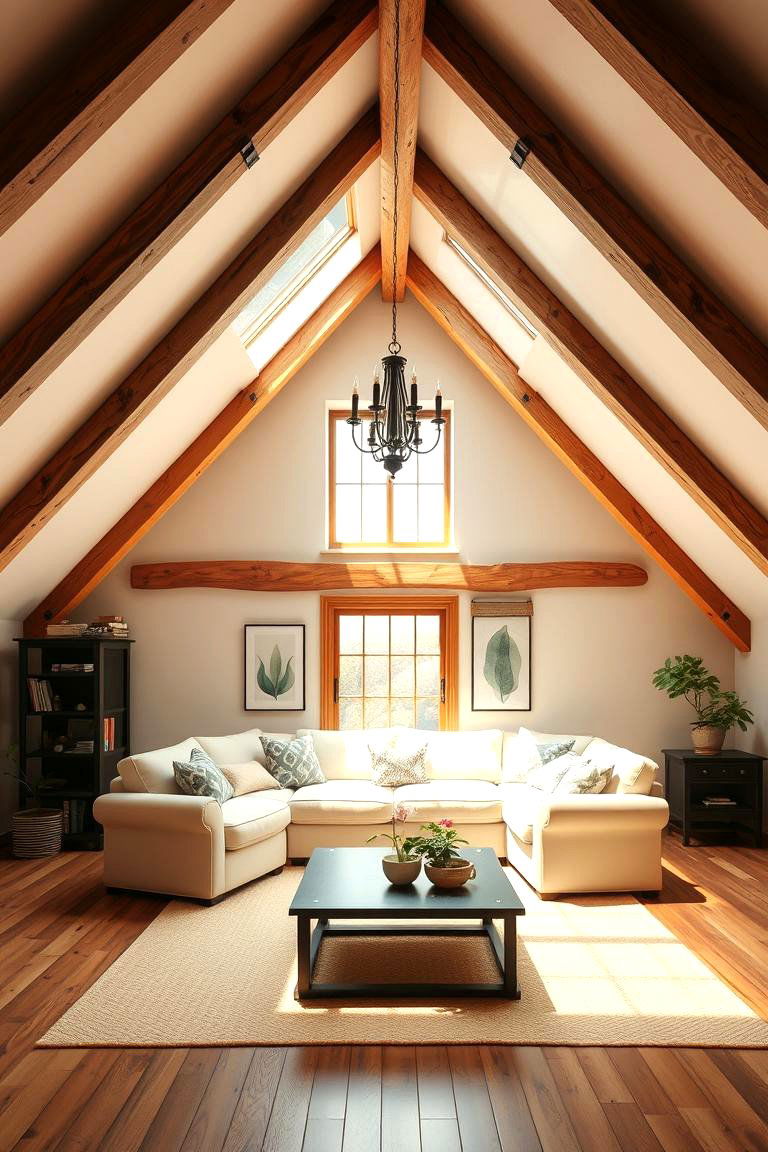 Vaulted Ceilings with Beams for Attics - 25 Vaulted Ceiling With Beams