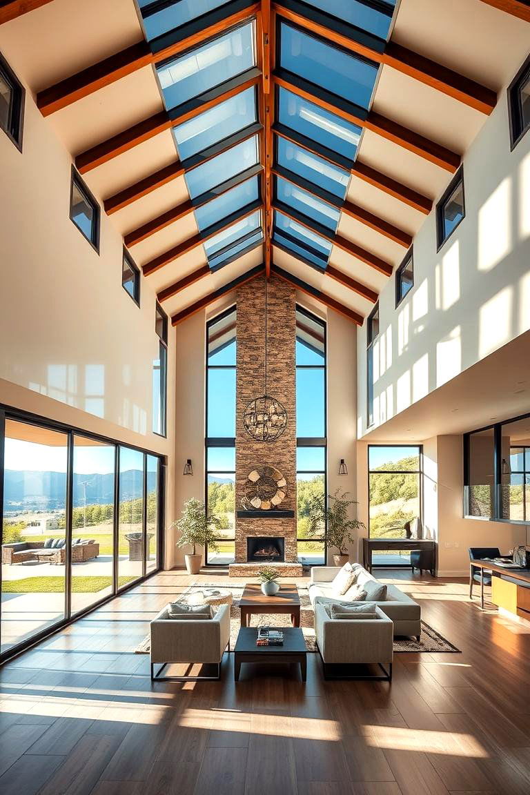 Vaulted Ceilings with Glass Walls for a Panoramic View - 25 Vaulted Ceiling Ideas