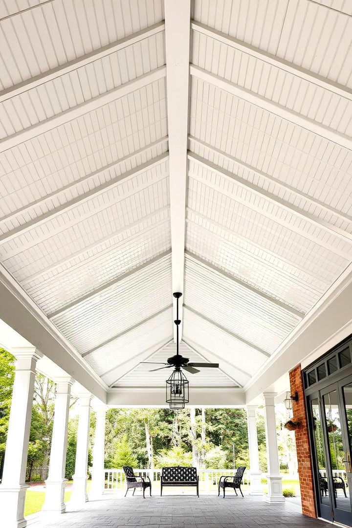 Vaulted Vinyl Ceilings for High Ceilings and Openness - 25 Vinyl Porch Ceiling Ideas