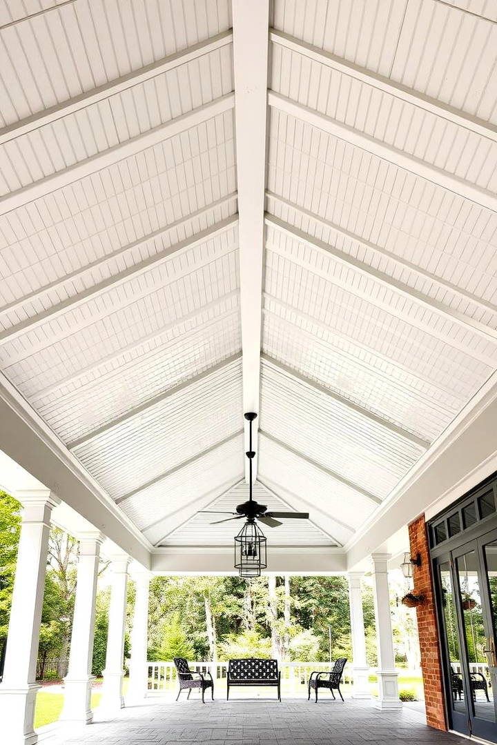 Vaulted Vinyl Ceilings for High Ceilings and Openness - 25 Vinyl Porch Ceiling Ideas
