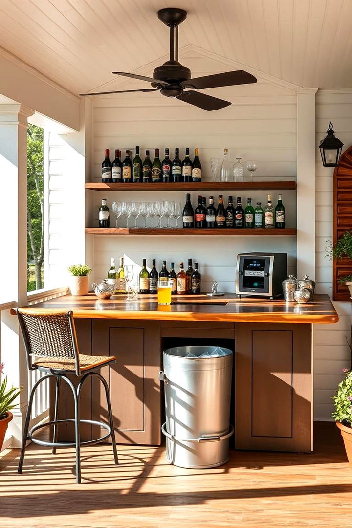 Veranda Bar for Entertaining - 25 Veranda Ideas