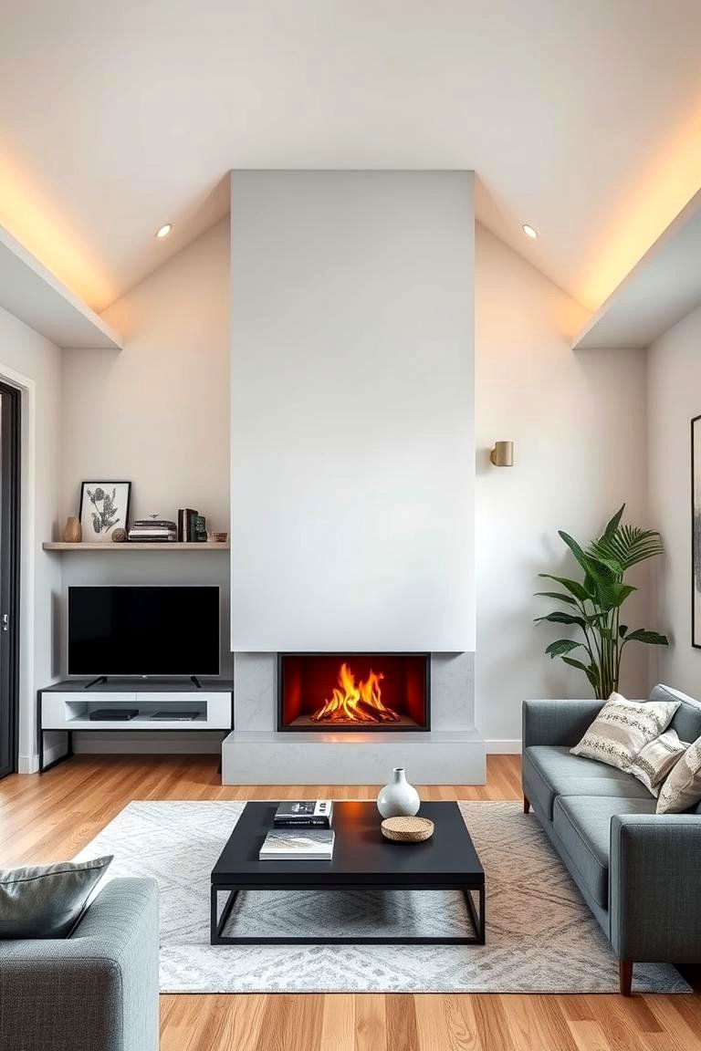 Vertical Fireplaces - 25 Floor to Ceiling Fireplace Ideas