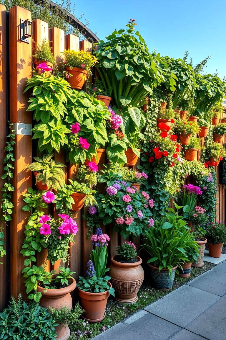 Vertical Garden Fence Art - 25 Fence Art Ideas