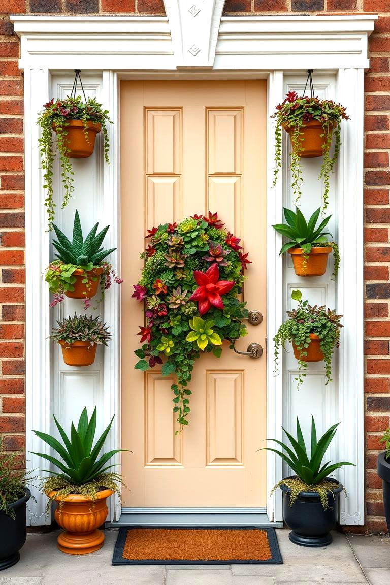 Vertical Gardens - 25 Front Door Decor Ideas