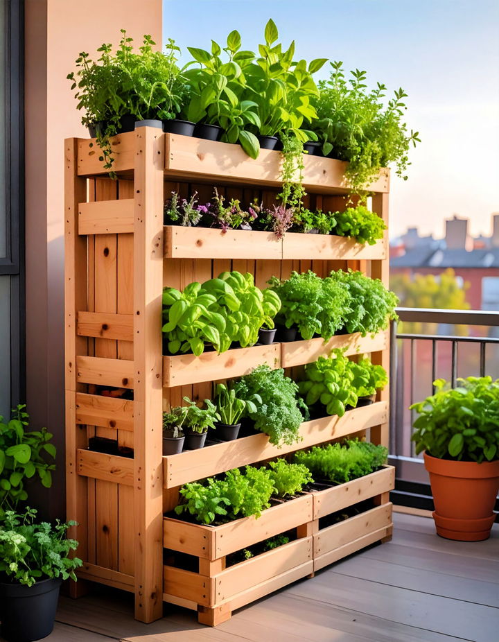Vertical Pallet Herb Garden for Small Spaces Vertical Pallet Garden Ideas