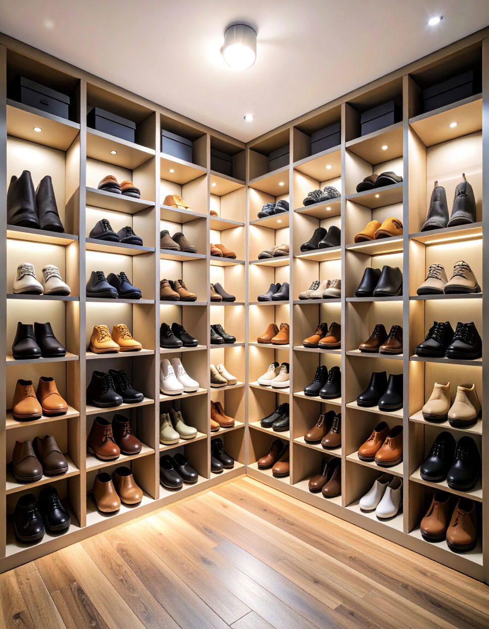 Vertical Shoe Storage for Small Spaces