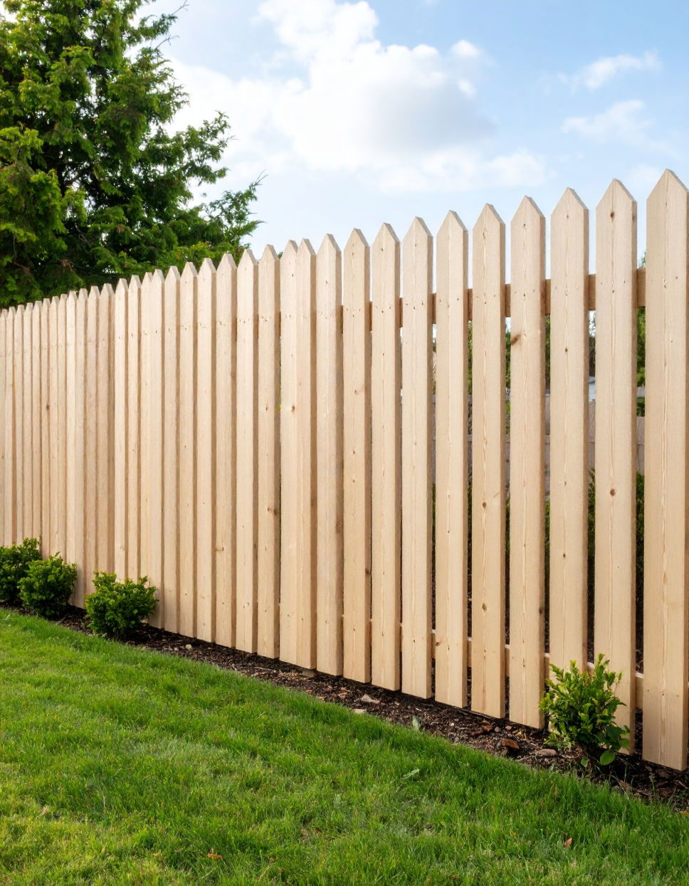 Vertical Slat Cedar Fence for Modern Look
