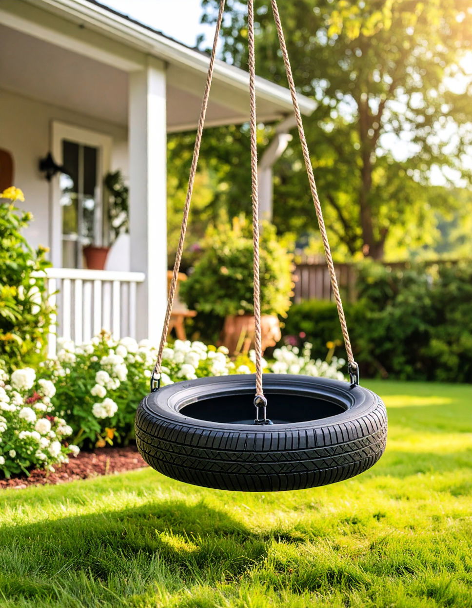 Vertical Tire Swing Tire Swing Ideas