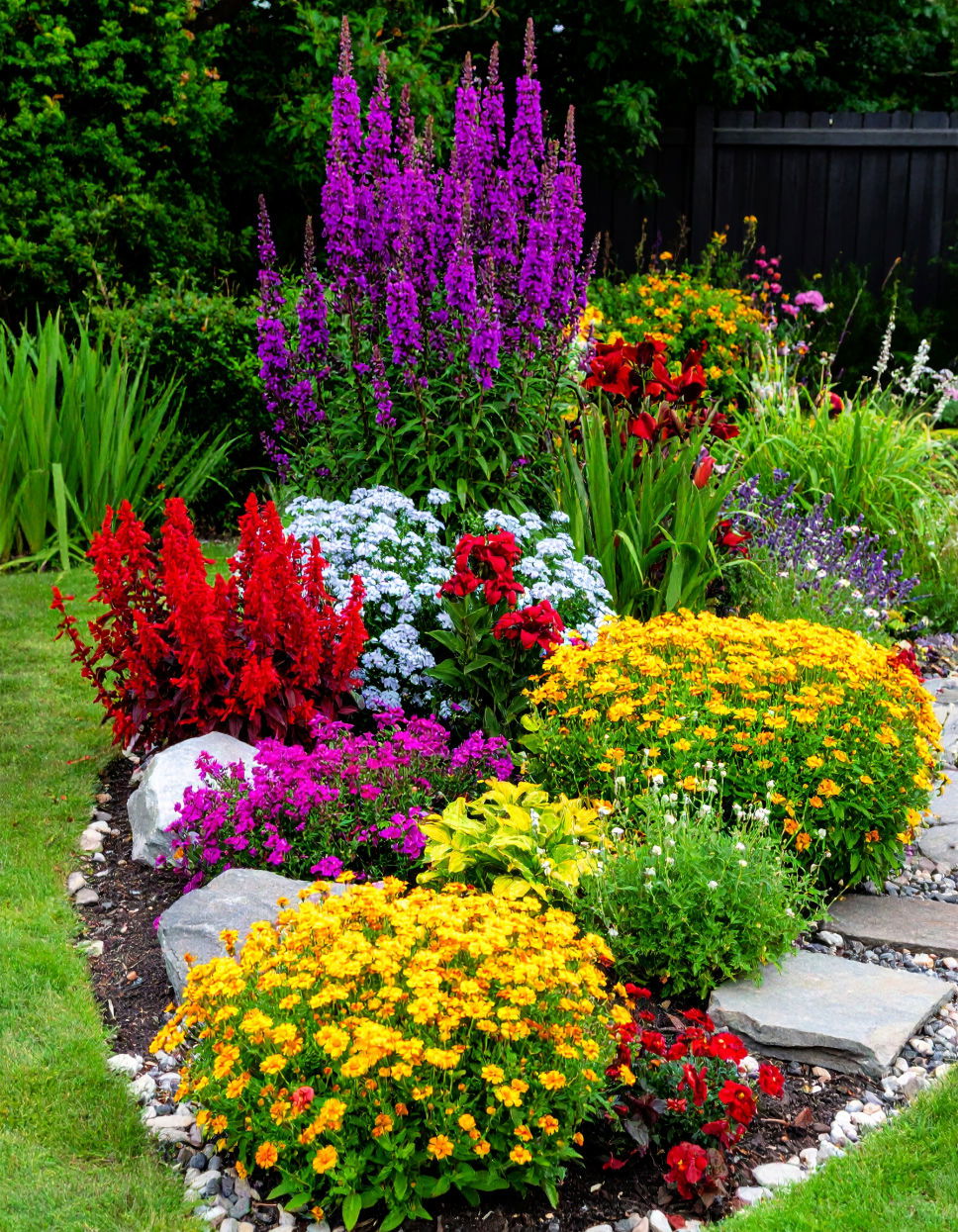 Vibrant Flower Bed
