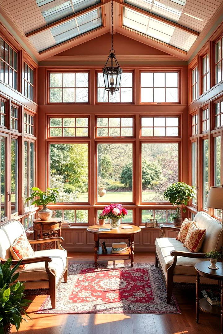 Victorian Sunroom with Garden Views - 25 Victorian Sunroom Ideas