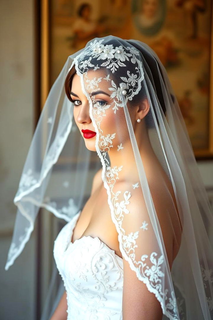 Vintage Bridal Veil for a Romantic Look - 25 Vintage Wedding Ideas
