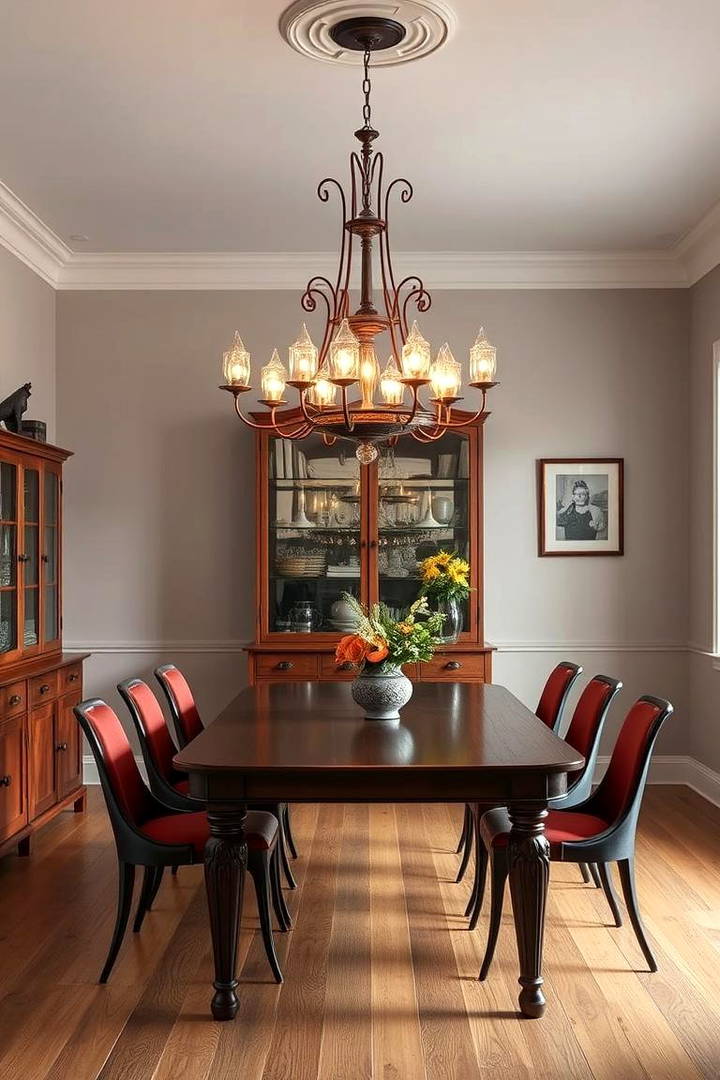 Vintage Chandeliers with a Twist - 25 Vintage Dining Room Ideas