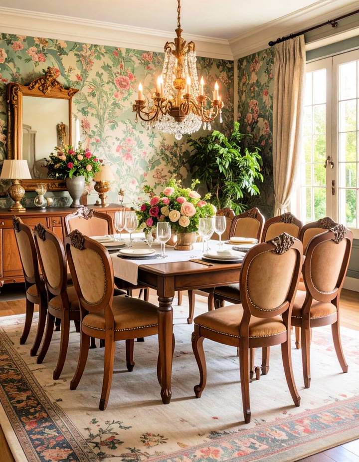 Vintage Dining Chairs Vintage Dining Room Ideas