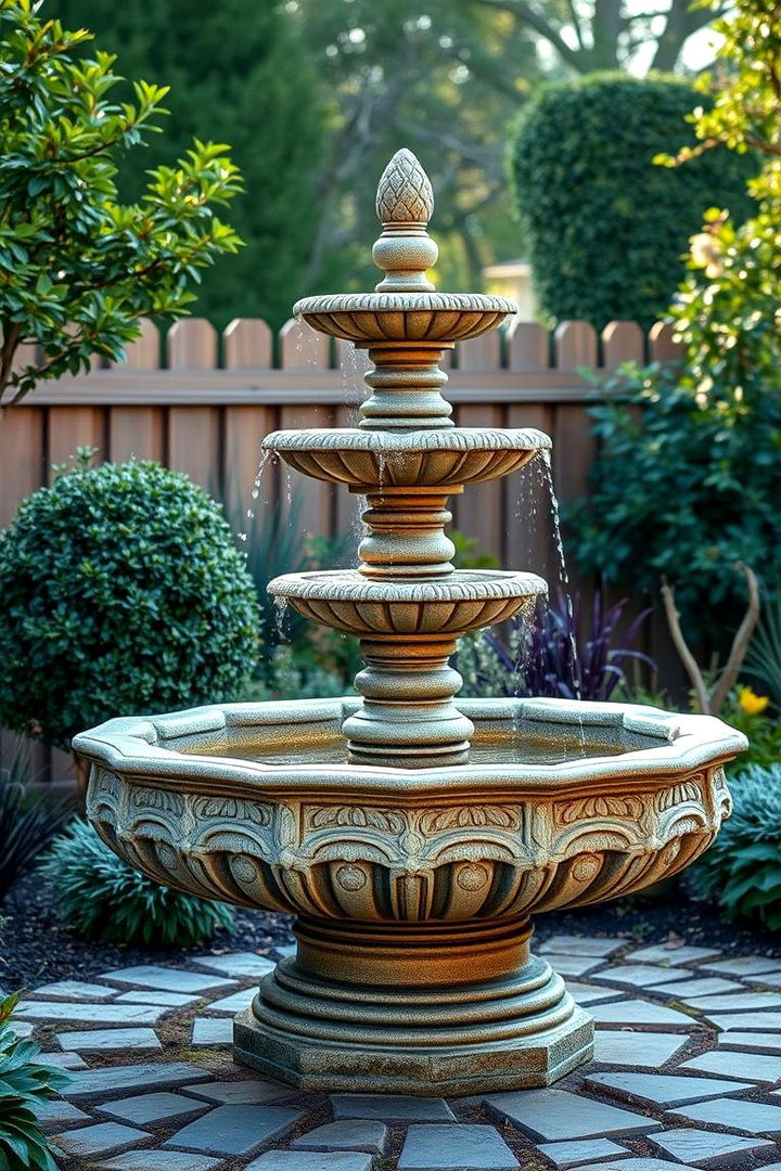 Vintage Fountains to Create a Tranquil Ambience - 25 Vintage Garden Ideas