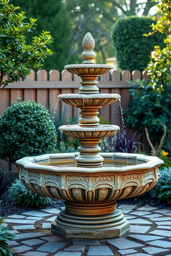 Vintage Fountains to Create a Tranquil Ambience - 25 Vintage Garden Ideas