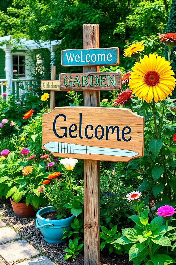 Vintage Garden Signs for Added Personality - 25 Vintage Garden Ideas