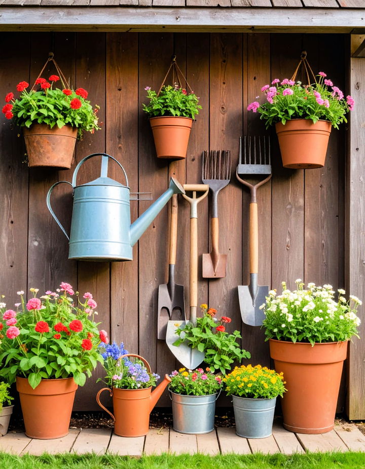 Vintage Garden Tools for Functional Decor Victorian Front Garden Ideas