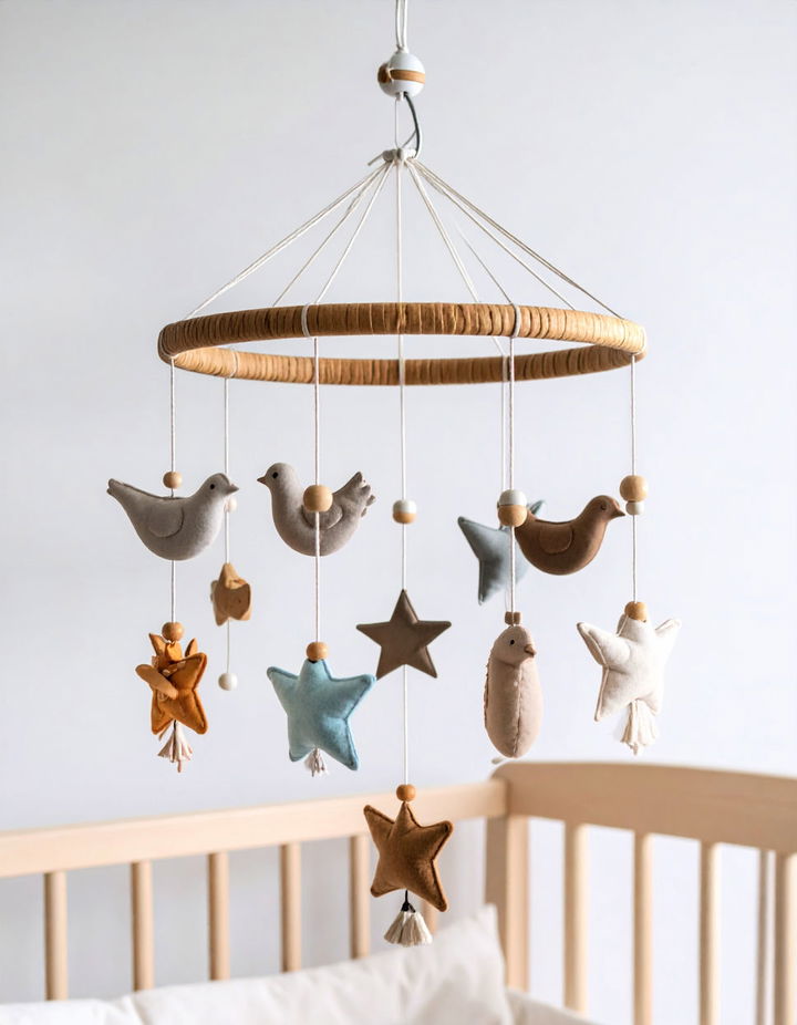 Vintage Inspired Baby Mobile for Soothing Playtime Vintage Nursery Ideas