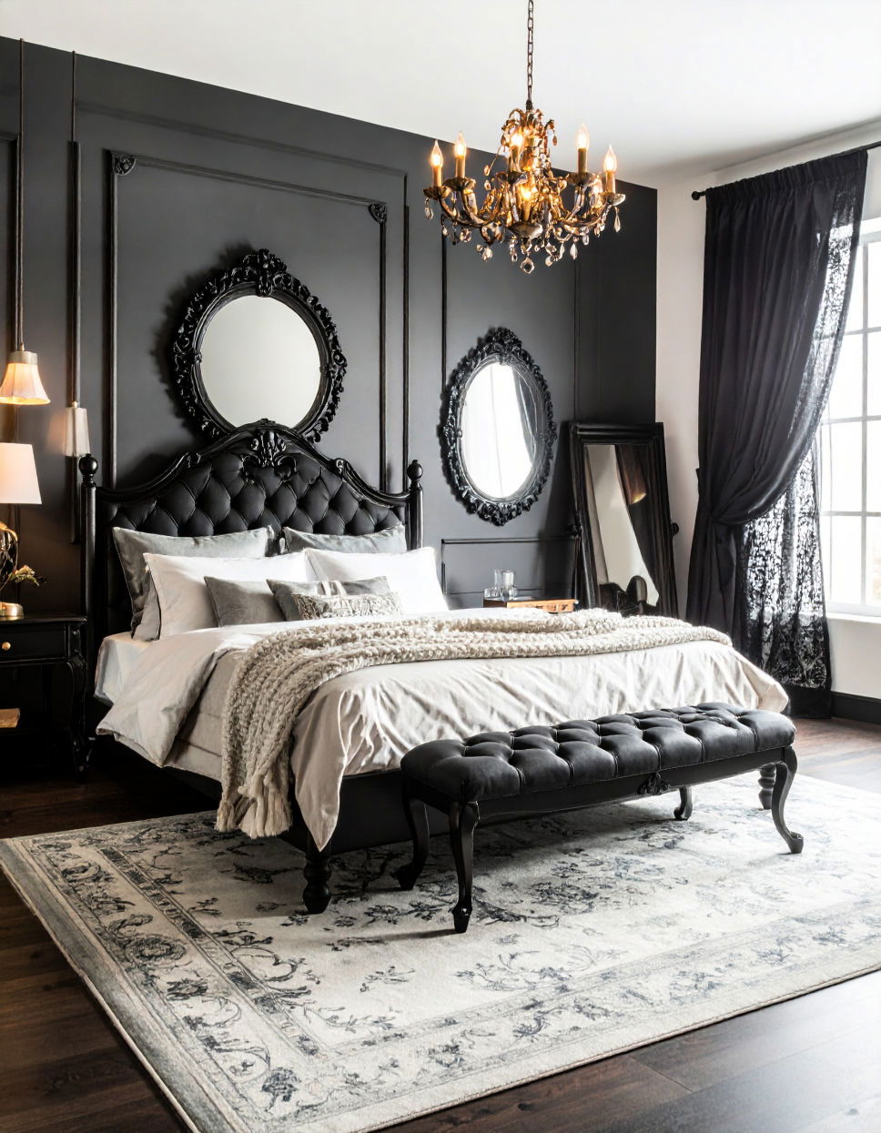 Vintage Inspired Black and White Décor