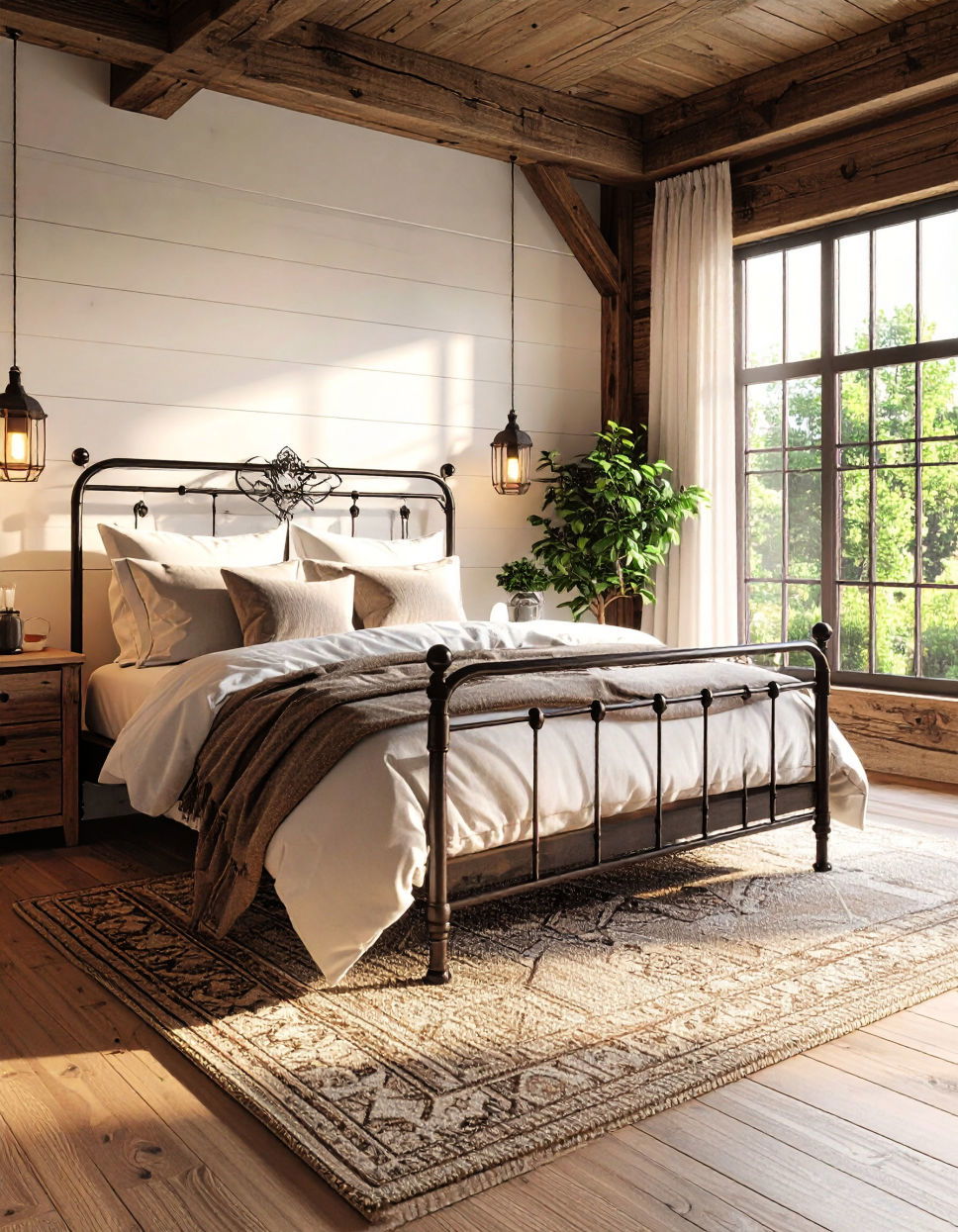 Vintage Iron Bed for a Rustic Charm Unique Bed Design Ideas