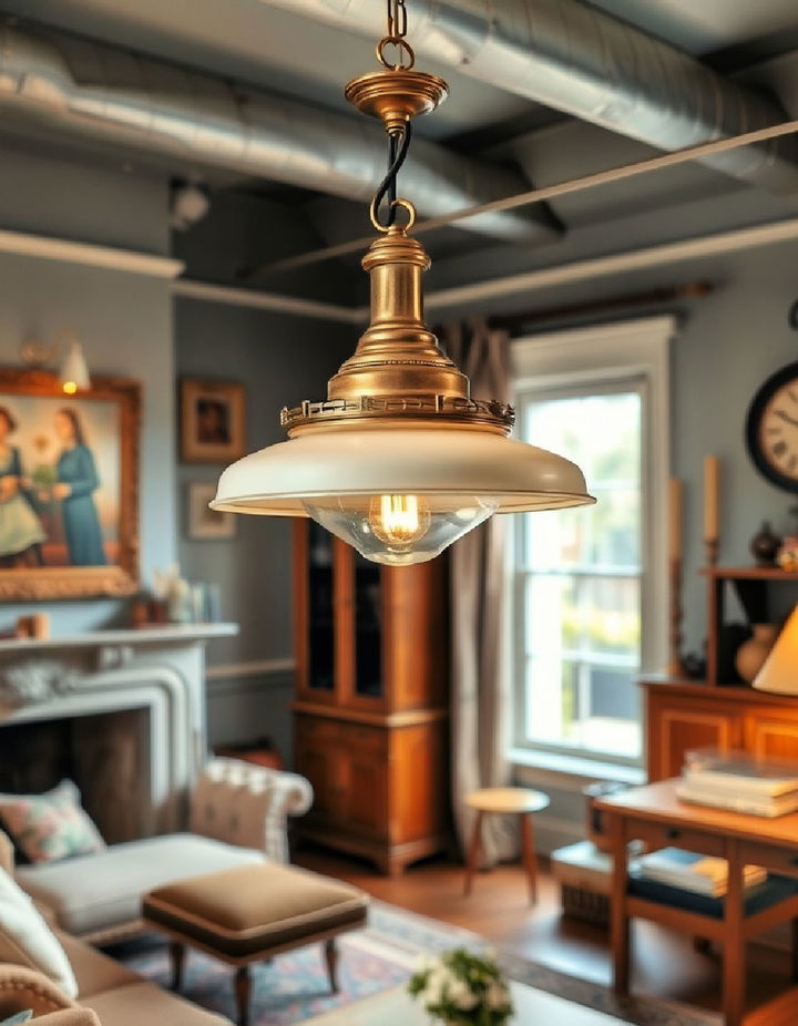 Vintage Light Fixtures Vintage Living Room Ideas