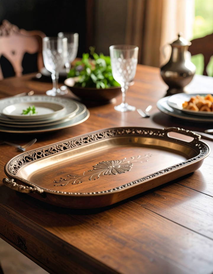 Vintage Serving Trays Vintage Dining Room Ideas