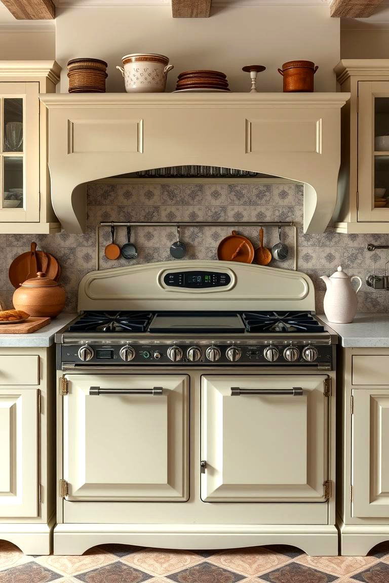 Vintage Style Cooking Range - 25 French Country Kitchen Ideas