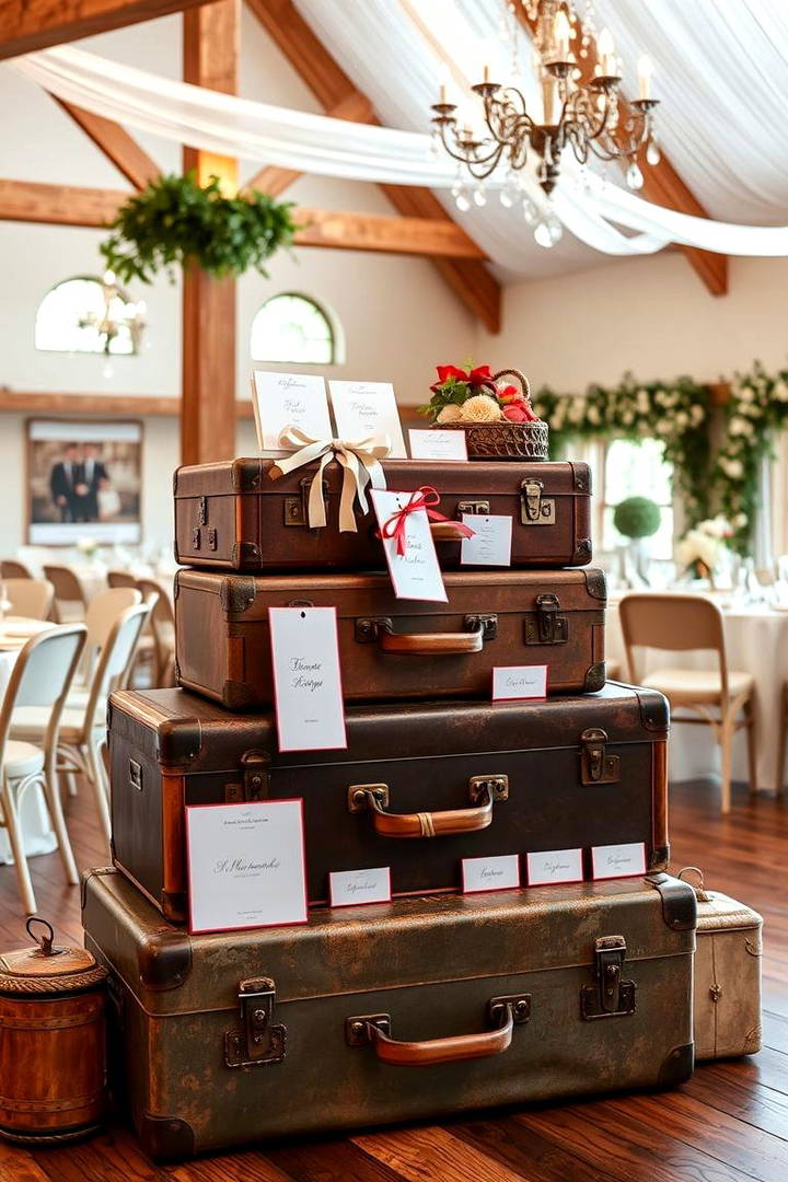 Vintage Suitcases for Wedding Decor - 25 Vintage Wedding Ideas