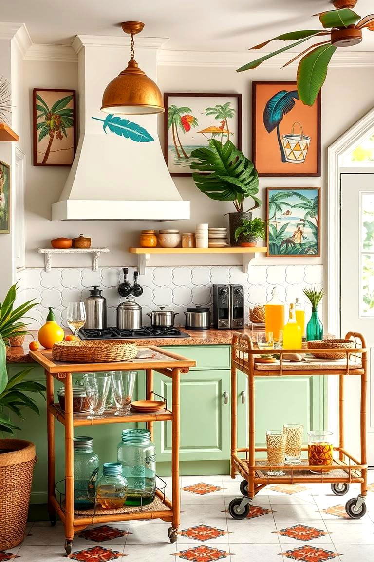 Vintage Tropical Decor - 25 Tropical Kitchen Ideas