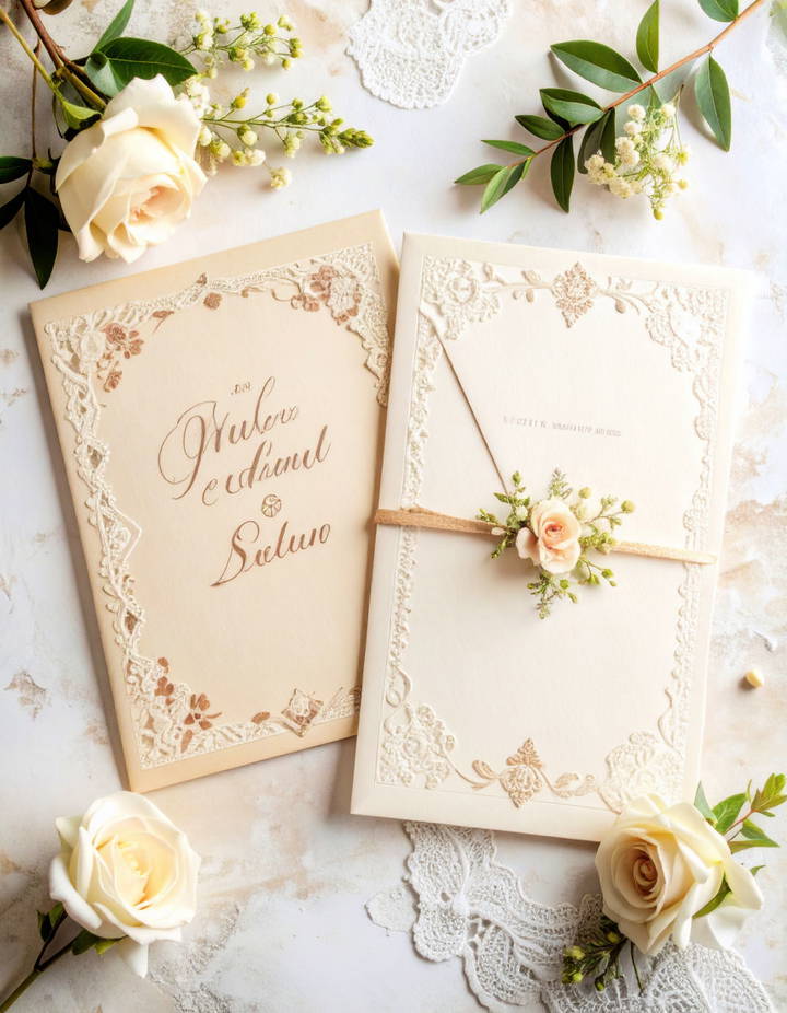 Vintage Wedding Invitations with Antique Fonts Vintage Wedding Ideas