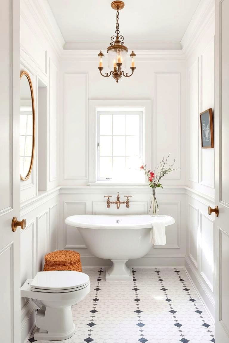 Wainscoting for Architectural Interest - 25 Traditional Bathroom Ideas