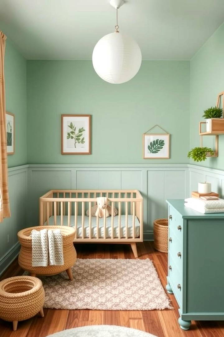 Wainscoting for an Eco Friendly Nursery - 25 Wainscoting Nursery Ideas
