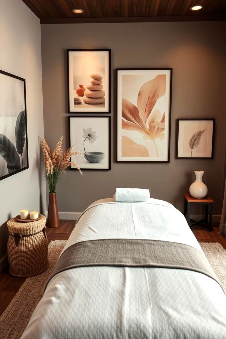 Wall Decor and Artwork - 25 Massage Room Setup Ideas