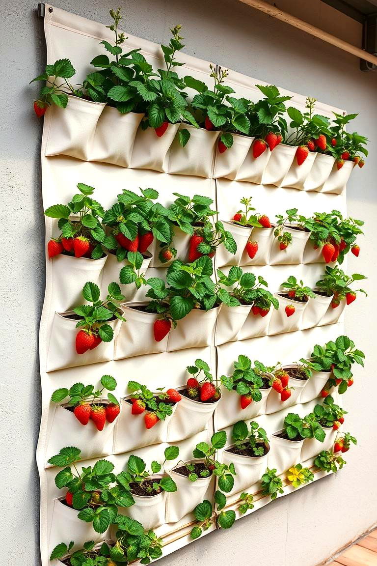 Wall Mounted Planters for Decorative Edibles - 25 Strawberry Planter Ideas