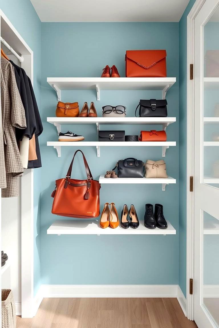 Wall Mounted Shelves for Maximum Space Usage - 25 Closet Shelving Ideas