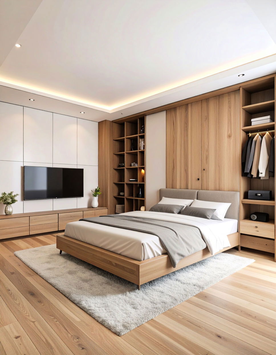 Wardrobe with Built In Entertainment Unit