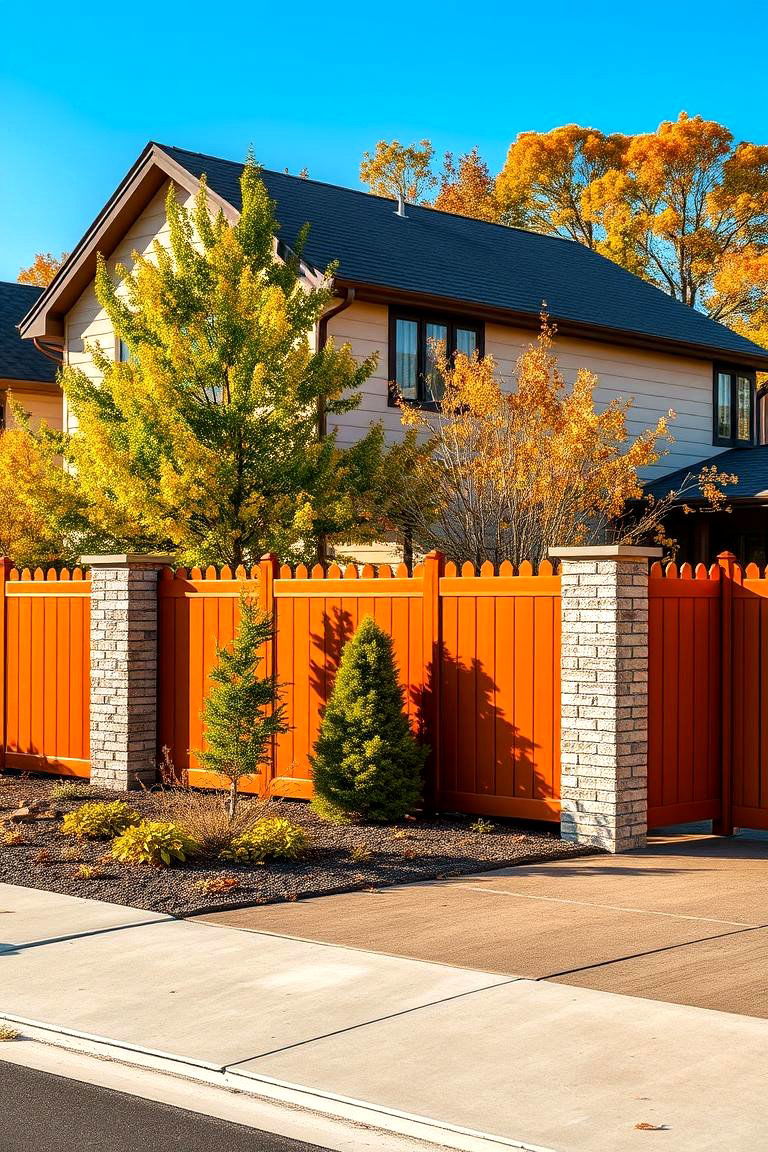 Warm Copper for a Rich Inviting Glow - 25 Vinyl Fence Colors
