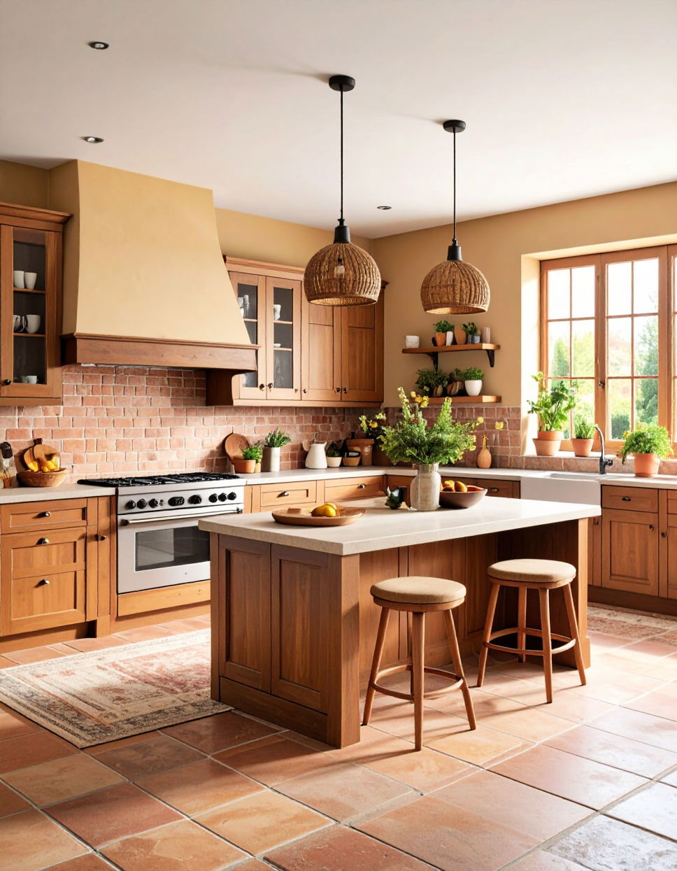 Warm Earthy Color Palette Tuscan Kitchen Design Ideas
