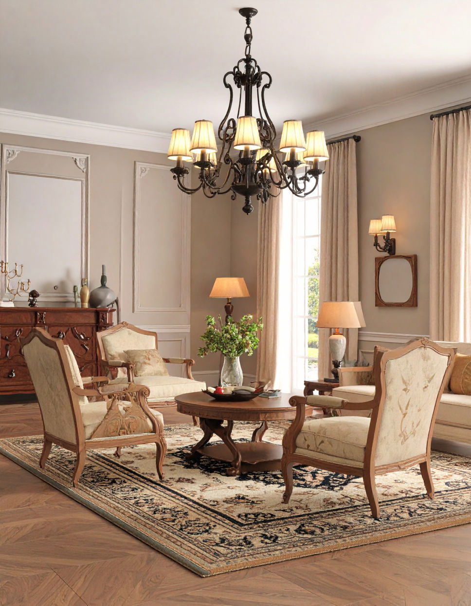 Warm Lighting for Inviting Ambiance Traditional Living Room Ideas
