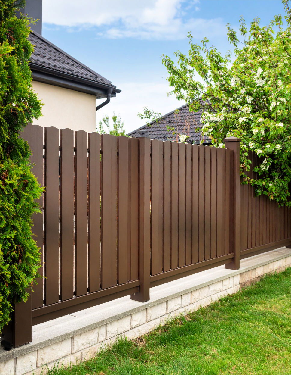 Warm Taupe Color Fence