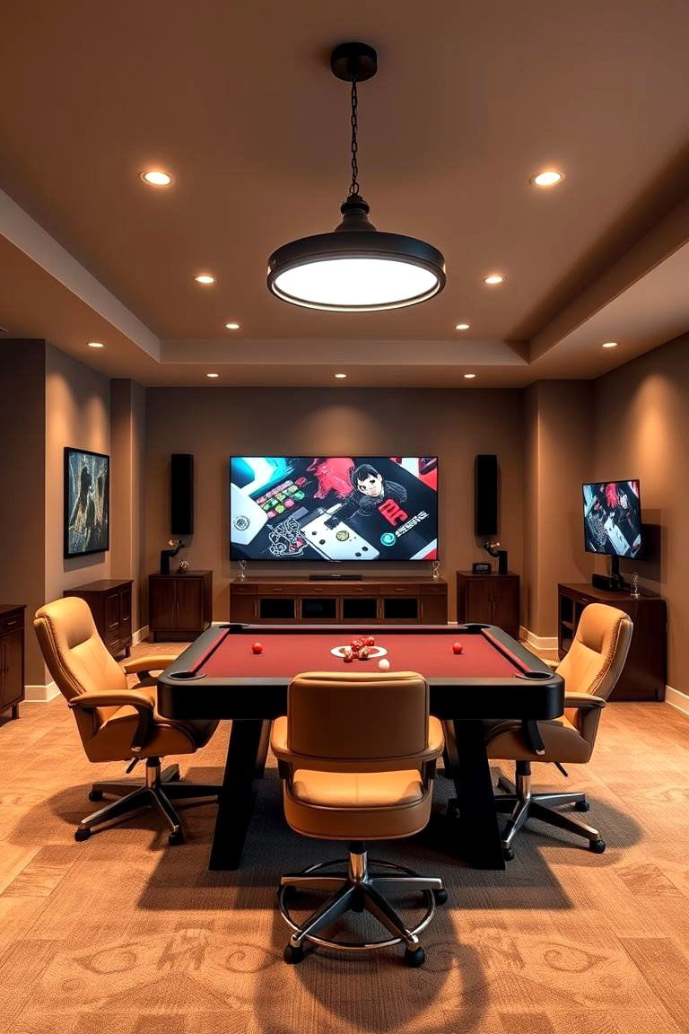 Warm Taupe for a Cozy Inviting Atmosphere - 25 Game Room Paint Ideas