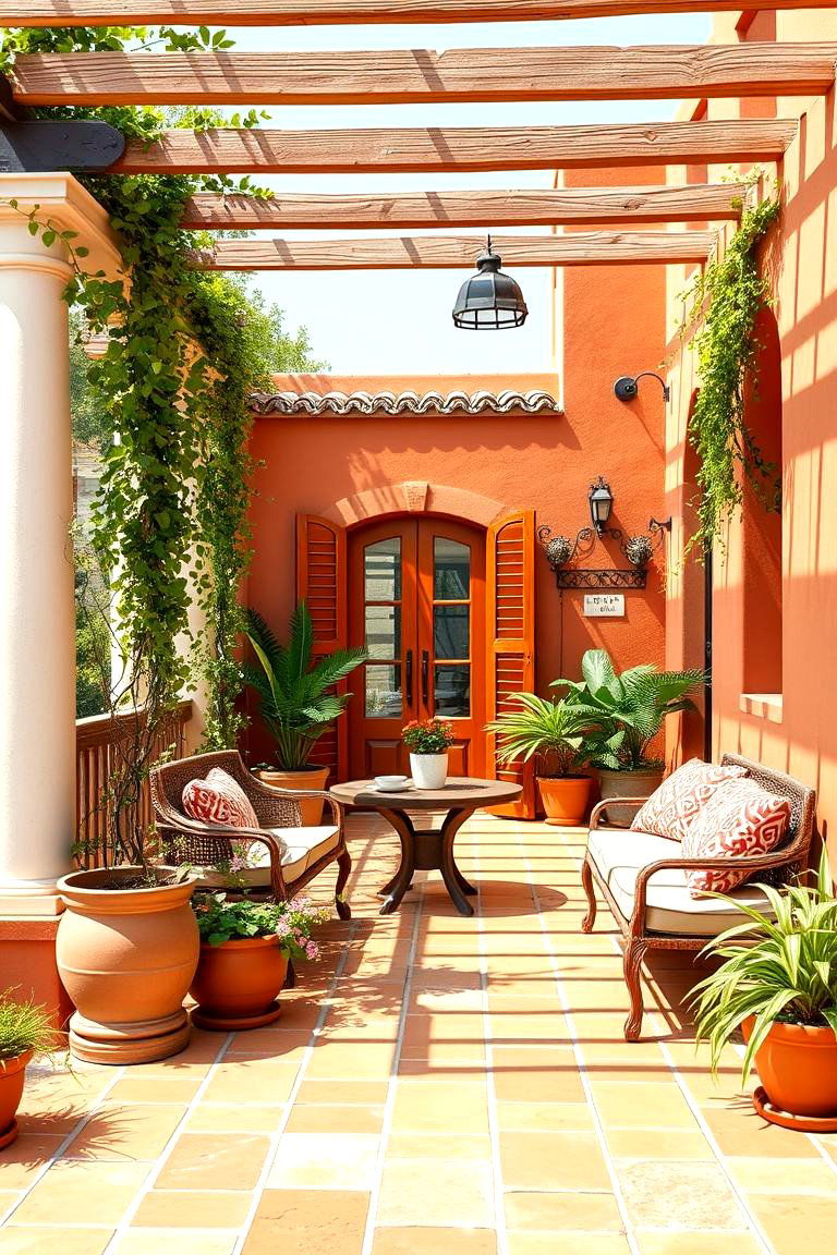 Warm Terra Cotta for a Mediterranean Vibe - 25 Deck Color Ideas