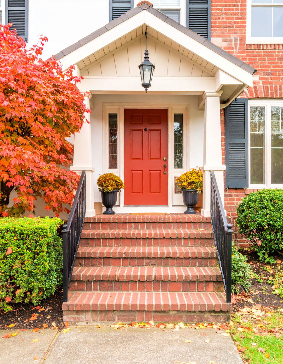 Warm Terracotta Front Door Color