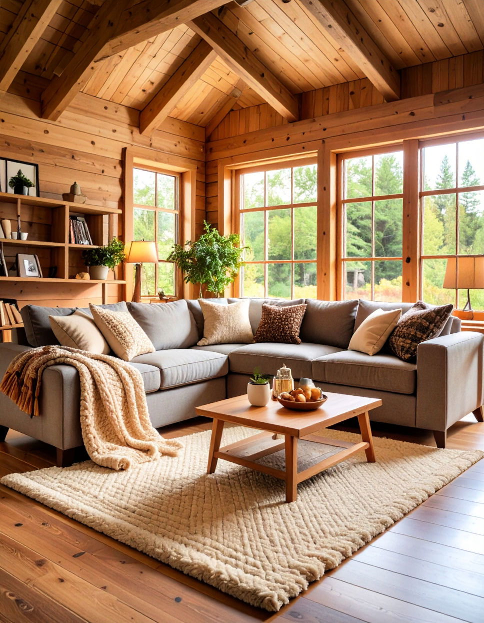 Warm Textured Throw Blankets