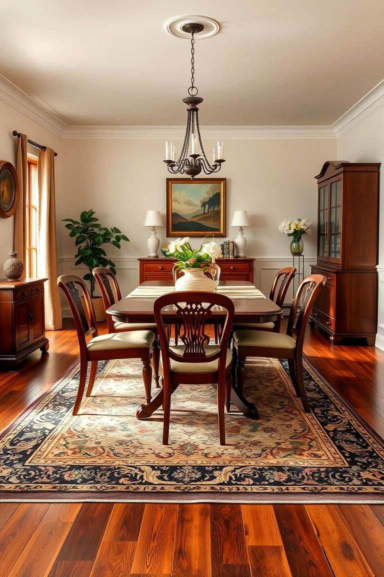 Warm Wooden Floors for Coziness - 25 Traditional Interior Design Ideas