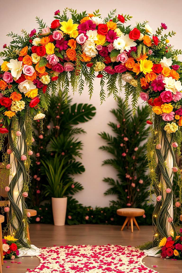 Whimsical Floral Arch - 25 Fairytale Wedding Ideas