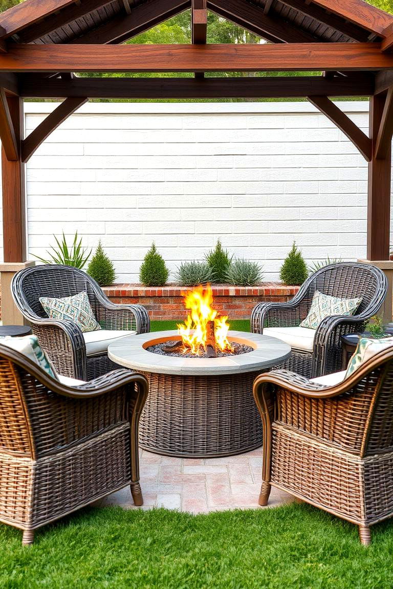 Wicker Chairs for a Timeless Elegant Look - 25 Fire Pit Chair Ideas
